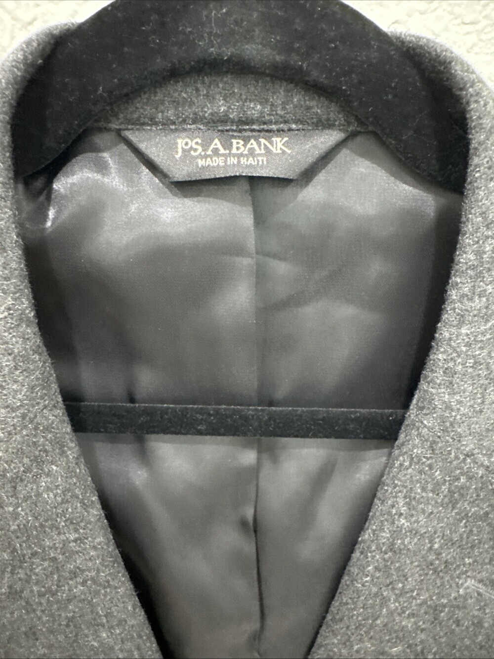 Jos. A. Bank Men's Dark Gray 100% Cashmere Suit Jacket Coat Blazer 42R - Picture 2 of 12